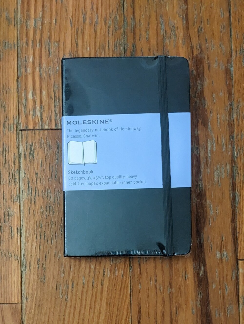 Classic Moleskine Black Pocket Sketchbook Brand New Sealed 3 1/2 X 5 1/2